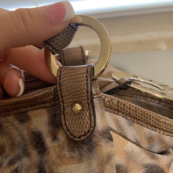 Fendi chef zucca tote in snow leopard - Picture 4 of 16